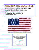 America the Beautiful Concert Band sheet music cover